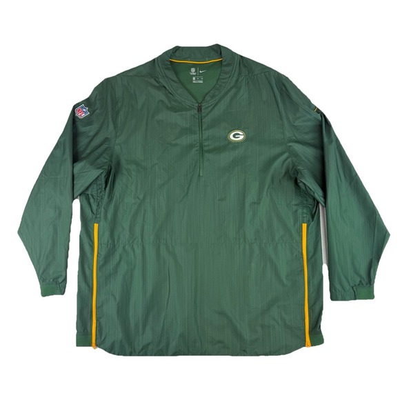Nike NFL Green Bay Packers 1/4 Zip Woven Training Top Size 3XL 907480-323 - Picture 1 of 15